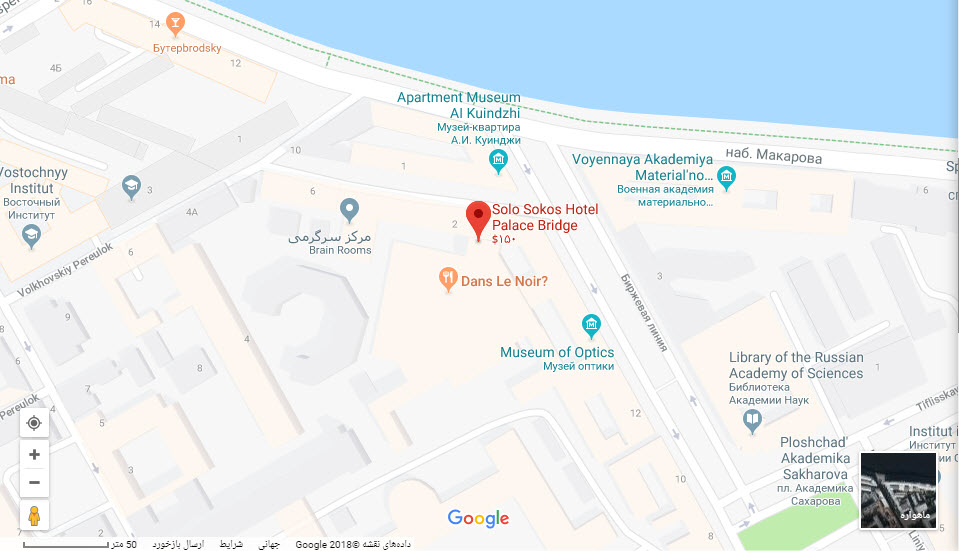 مکان هتل سلو سوکوس بر روی نقشه گوگل