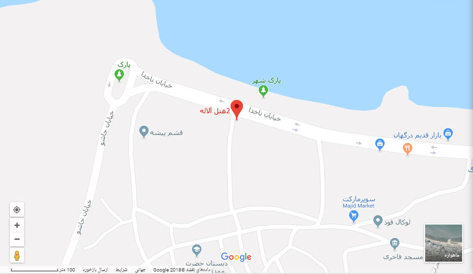 مکان هتل آلاله2 بر روی نقشه گوگل